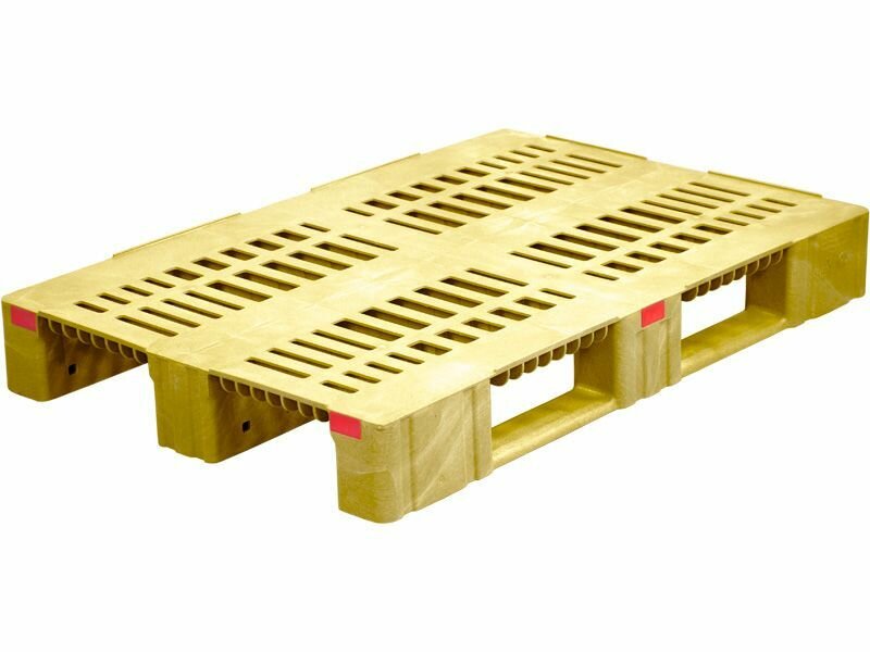 Паллет 1200х800х150 перфорированный усиленный на полозьях